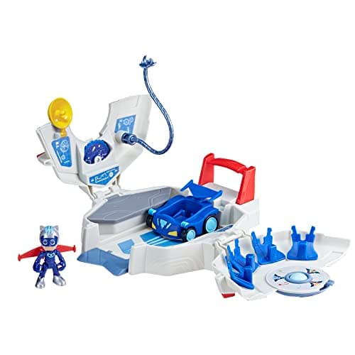 Image of PJ Masks Power Heroes PJ Power Q Playset with Car and Figure, Toys for Boys and Girls
