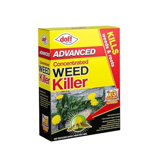 Image of Doff Advanced Concentrated Weedkiller 80ml Includes 3 Sachets For Powerful and Long-Lasting Tough Weeds & Roots Control By Dhanush Enterprise