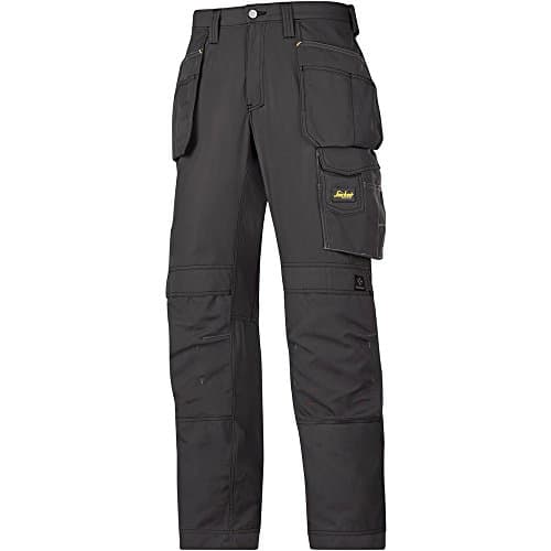 Image of Snickers 32130404096 Size 96 "Rip-Stop" Craftsmen Holster Pocket Trousers - Black