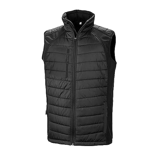 Image of Result Unisex Adult Compass Softshell Gilet (XS) (Black)