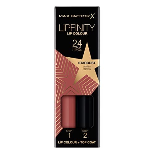 Image of Max Factor Lipfinity Stardust, Long-Lasting, Two Step Lipstick, Vibrant Colour, Hydrating, Lasts 24 Hrs, Matte Lip Colour With Glossy Top Coat, 4.2g