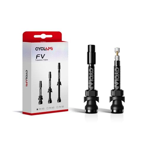 Image of Tubeless Valves 45/65/85 mm Aluminium, Presta Valves with Removal Core Valves,For Road Bike/Mountain Bike/Gravel, Fit Most Bicycle Rims (45mm)