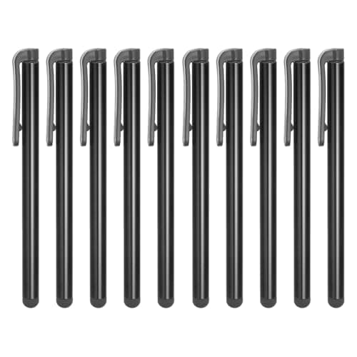 Image of sourcing map 10pcs 7mm Stylus Touch Resistive Screen Pens Universal Resistance Pen for Phone Car Navigation GPS POS, Black