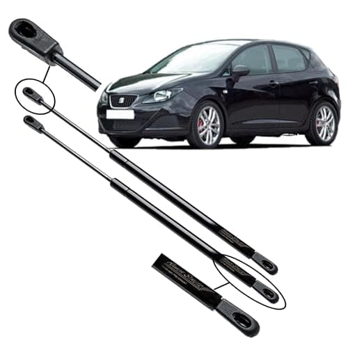 Image of Ramor Strutz 2x Tailgate Gas Struts Compatible with a Seat Ibiza Hatchback (6J5, 6P1) 2008-2017 5 Door Only. Tailgate Gas Springs Replacement for 6J4827550B and others.