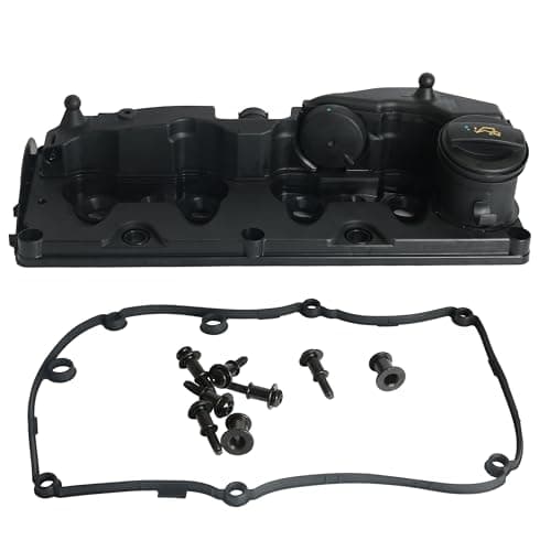 Image of Engine Valve Rocker Cover with Gasket Fit for Audi A1 8X A3 8P Q3 8U 2003-2018, for Altea for Fabia for Rapid, for VW 1.6 2.0, Replace# 03L103469R 03L103483C