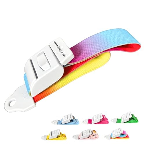 Image of ROLSELEY Quality Medical Tourniquet with Quick Release Buckle and Latex Free Polyester Elastic Band for NHS Nurse, Midwife, A&E, Paramedic, Phlebotomist, Medical Student and Doctor (RAINBOW MULTICOLOUR)