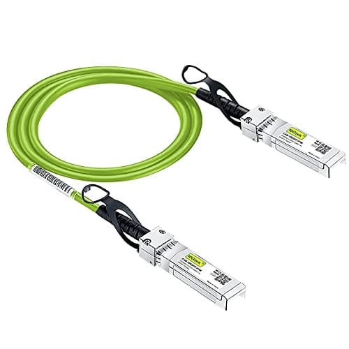 Image of [Green Colour] 10G SFP+ DAC Cable 3-Meter(9.8ft), Twinax SFP+ Cable Compatible for Cisco SFP-H10GB-CU3M, Ubiquiti UniFi, D-Link, TP-Link, Netgear, D-Link, Zyxel, Mikrotik and More