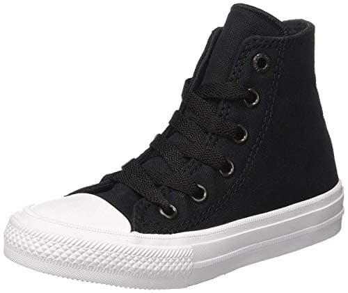 Image of Converse Kids Unisex Chuck Taylor¿ All Star¿ II Hi (Big Kid) Black Size: 4.5 Big Kid