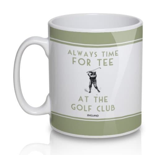Image of Golf - Always Time for Tee - Tea Cup Coffee Mug Gift
