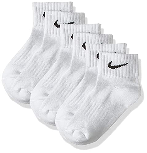 Image of NIKE Cushion Value One Quarter Sock - White/Black, M