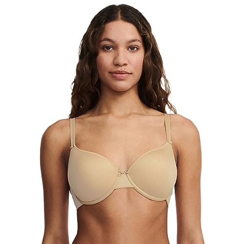 Image of Chantelle Women's Basic Invisible Smooth Custom Fit Bra, Opaque, Beige, 36D
