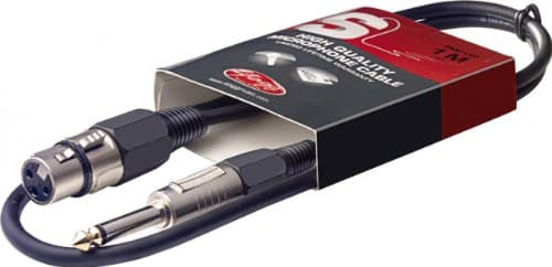 Image of Stagg SMC1XP 1m 3 Pin 1x XLR Female/1x 6.3 mm Mono Jack Plug Microphone Cable