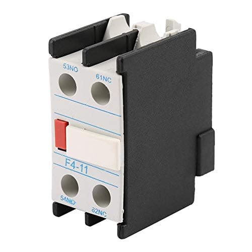Image of AC Contactor, LADN11 Auxiliary Contact Block, F4-11 One NO/NC AC Contactor Assistance, DIN Rail Mount