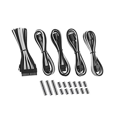 Image of CableMod Classic ModMesh Cable Extension Kit - 8 8 Series - schwarz/weiß