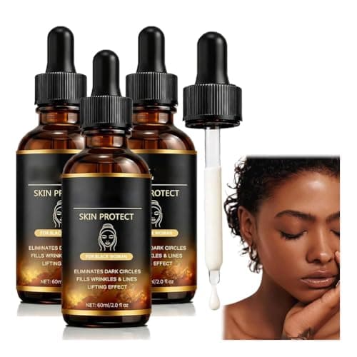 Image of Walker Skin Protect Serum for Black Women,Anti-Aging Face Serum For Dark Circles & Fine Lines,Advanced Firming Face Serum To Reduce Wrinkles,With Black Castor Oil,Hydrating,Natural Ingredients (3 Pcs)