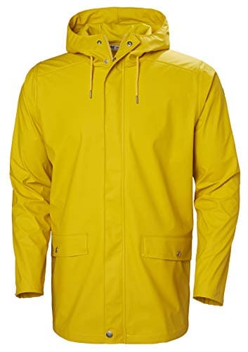 Image of Helly Hansen Men's Moss Rain Coat, Essential Yellow, M