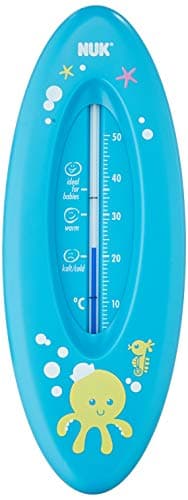 Image of NUK 10256388 Bath Thermometer for Safe Bathing Natural Measuring Fluid with Rapeseed Oil Made in Germany 1 pc