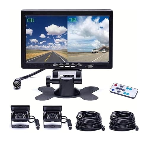 Image of 7" Monitor For Auto 18 IR Night Vision Backup Aviation 4 Pins Car Rear View Camera Backup Camera