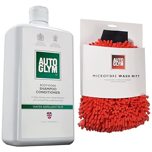 Image of Autoglym BSC001 Bodywork Shampoo Conditioner, 1 Litre & Microfibre Wash Mitt