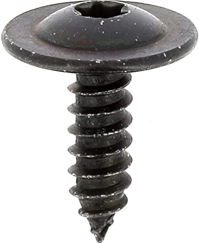 Image of RLX Large Head Sheet Metal Screws with Torx Drive in Blister Pack, 4.8 mm x 16 mm, Zinc Black, Pack of 5