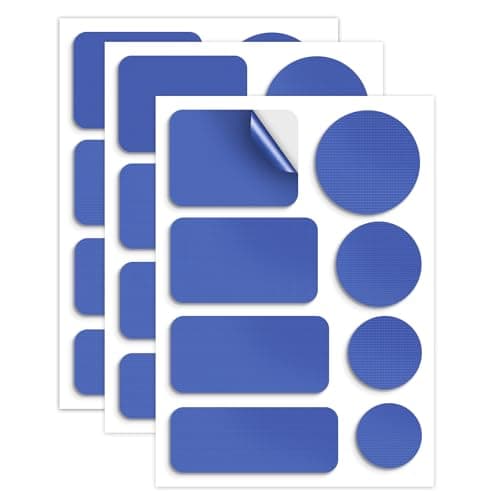 Image of Skystuff 24PCS Self-Adhesive Nylon Repair Patches for Tent, Down Jacket, Clothing & Puffer Coat - Heavy Duty Waterproof Fabric Tape Repair Kit for Outdoor Gear, Sleeping Bag, Backpack, Royal Blue