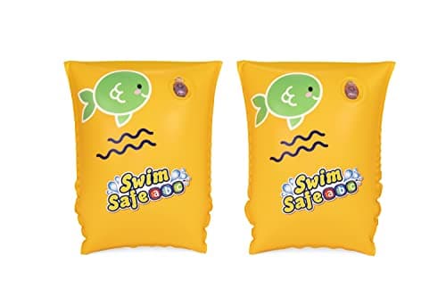 Image of Bestway Inflatable Swimming Armbands for Kids Float Bands Sleeves, Inflatable Swim Armbands for Boys and Girls, Ages 3-6, Yellow
