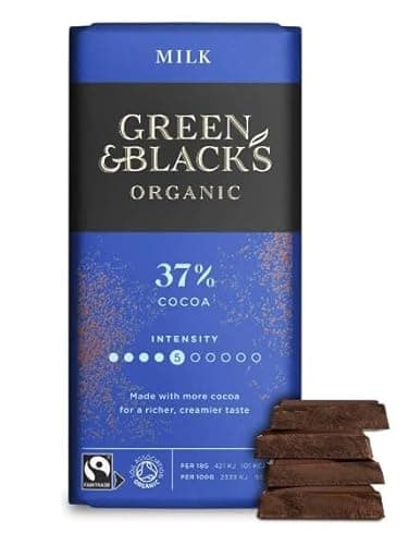 Image of 2 x Green & Black's Organic Milk Chocolate Bar 90g Delicious Tasty And Twisty Treat Gift Hamper For Birthday,Christmas,Easter Sold By Kidzbuzz