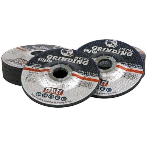Image of Sealey Ø115 x 6mm Grinding Disc Ø22mm Bore - Pack of 12 PTC115G12