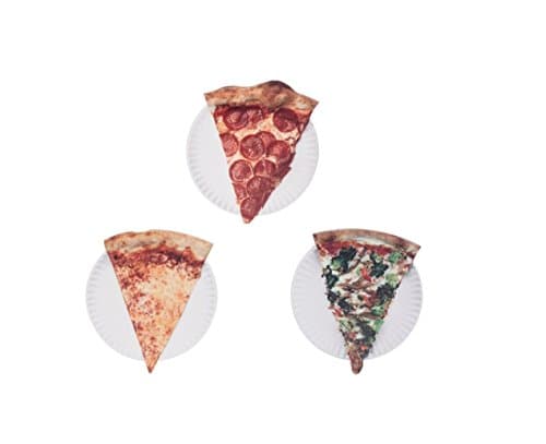 Image of Kikkerland Pizza Coasters (Set of 12), Multicolor