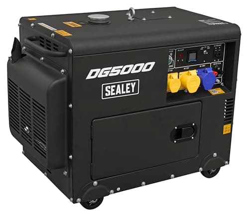 Image of Sealey Diesel Generator, 5000W, 4-Stroke Engine, 110/230V - DG5000
