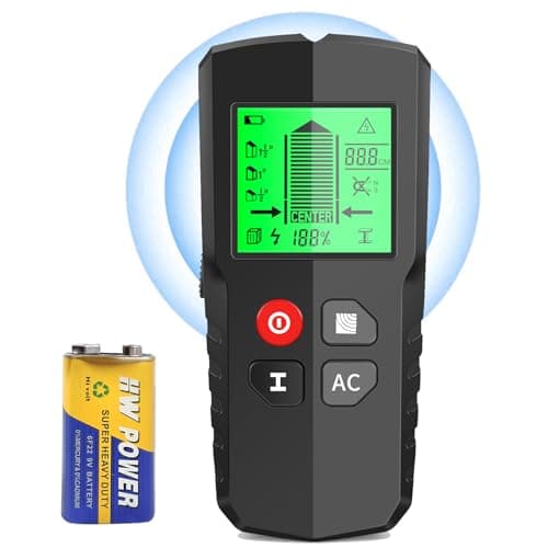 Image of EXTSUD Stud Finder Wall Scanner - 5 in 1 Electronic Sensor Wire Detector for Wall with LCD Display & Audio Alarm, Stud Detector Finder for Wall Wood AC Wire Metal Studs Cable Joist Detection