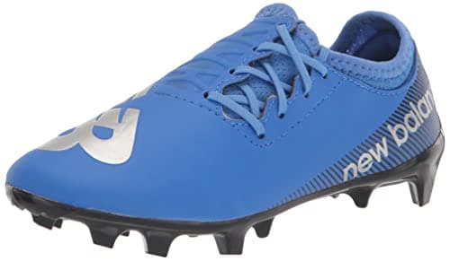 Image of New Balance Furon V7 Dispatch JNR FG Football Shoe, Bright Lapis/Black/Silver, 5 UK