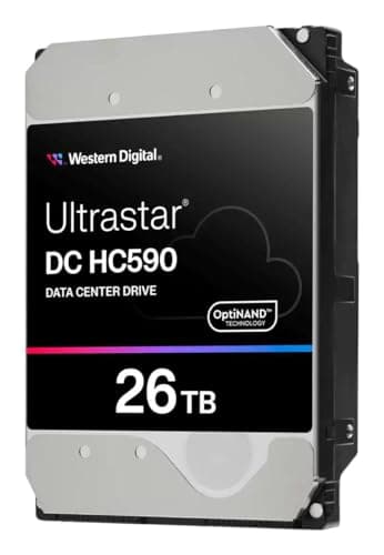Image of WD Ultrastar DC HC590 26TB SATA 6Gb/s 3.5" Enterprise Hard Drive – WUH722626ALE6L4 (0F65672) – High-Capacity Data Center HDD