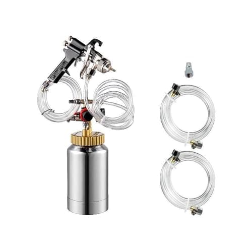 Image of High Pressure Paint Pot 2L Tank Sprayer 1.8mm Nozzle W Spray Gun & Hose for Commercial Industrial Finishing Coating for Beginners DIY