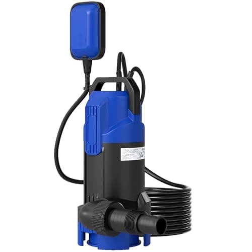 Image of Outsunny 750W Submersible Water Pump for Dirty/Clean Water, 20000L/H Electric Sump Pump with Float Switch, Drain Water from Garden Pond, Hot Tub, Ditches, Portable and Lightweight
