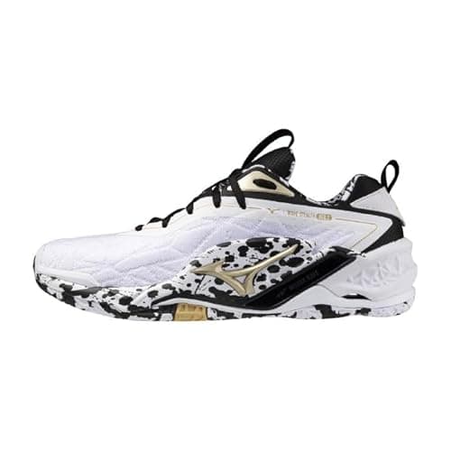 Image of Mizuno Wave Stealth Neo 2 Black/White 2025 Shoes, white, 9.5 UK
