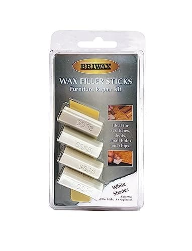 Image of Briwax Filler Sticks White – Quick Wood Repair for Scratches, Cracks & Nail Holes | Assorted Shades
