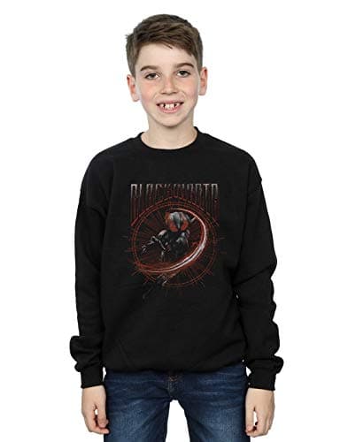 Image of Absolute Cult DC Comics Boys Aquaman Black Manta Circle Sweatshirt Black 9-11 Years