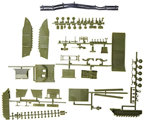 Image of Airfix - Vintage Classics Set - A02302V Buffalo Willys MB Jeep - Plastic Model Motor Vehicle Kits for Adults & Children 8+, Set Includes 107 Pieces, Sprues & Decals - 1:76 Scale Model Vehicle Set