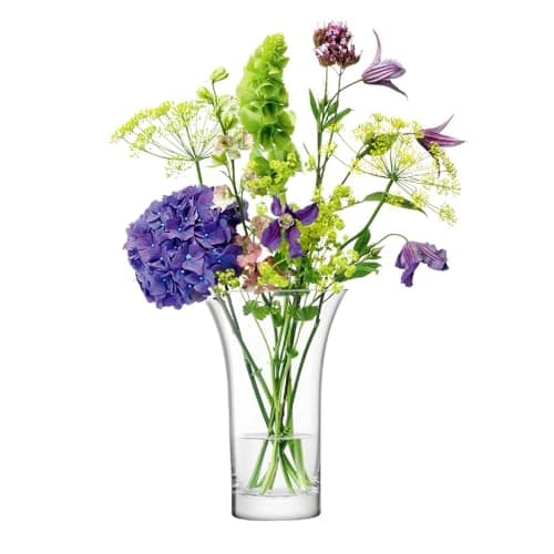 Image of LSA International Flower Flared Bouquet Vase H22cm Clear| 1 Unit | Mouthblown & Handmade Glass | FW32