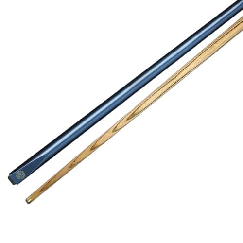 Image of BCE Unisex Er-60 BCE 2 Piece Ash Snooker Pool Cue 145cm with 9 5mm tip, black butt/ natural wood shaft, 57 UK