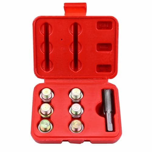 Image of BestsQ Oil Drain Plug Tap Thread Repair Kit Oil Pan Screws Rethread Tool M17 x 1.5MM