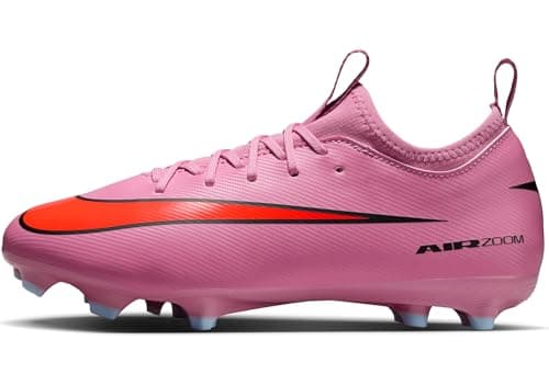 Image of Nike Unisex Kids Jr Zoom Vapor 16 Academy Fg/Mg Football Shoe, Magic Flamingo Black Total CRI, 5 UK