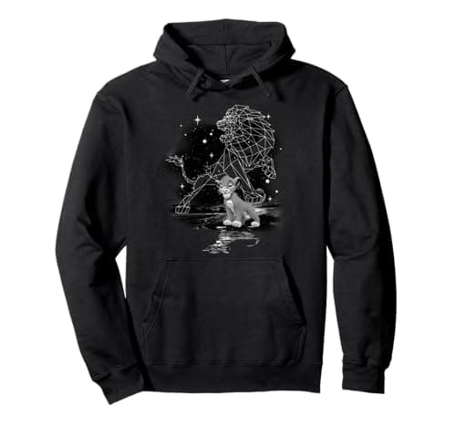 Image of Disney The Lion King Simba Mufasa Stars Pullover Hoodie