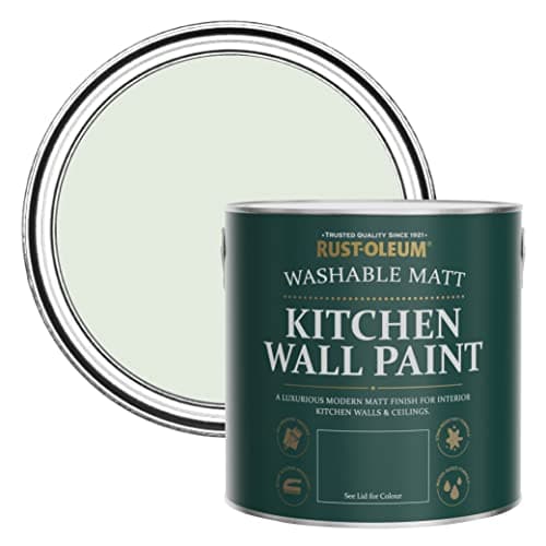 Image of Rust-Oleum Green Washable Kitchen Wall Paint in Matt Finish - Sage Mist 2.5L