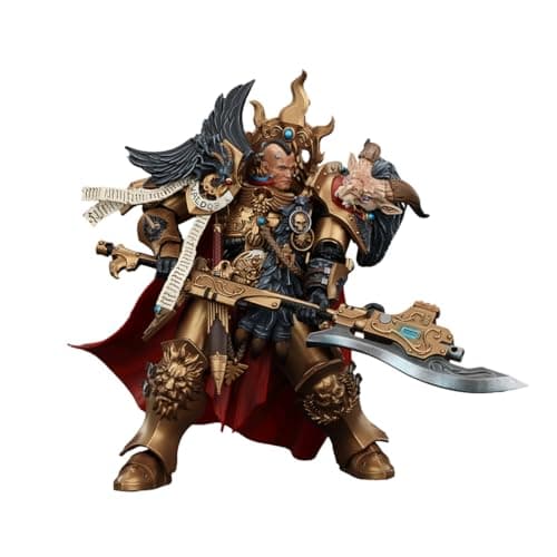 Image of JOYTOY Warhammer The Horus Heresy Legio Custodes Constantin Valdor, Captain-General of The Legio Custodes 1/18 7.2in Action Figure with Exquisite Design, Gifts for Fans & Collectors