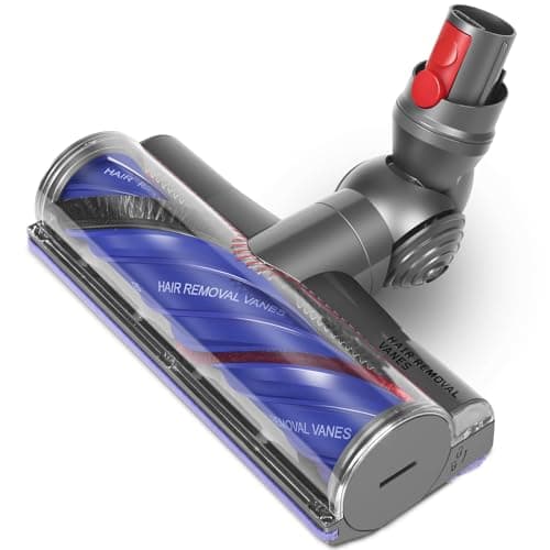 Image of DrRobor Upgraded Anti-Tangle Motorbar Replacement Brush Head Compatible with Dyson V12 Detect Slim / V9 Motorbar Cordless Vacuum Cleaners, Lightweight Hardwood & Carpet Floor Attachment