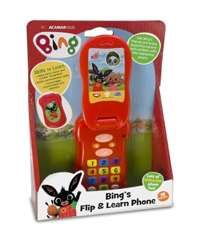 Image of Bing - Flip & Learn Phone For Kids - Interactive Learning & Child Development, Listening, Coordination, Communication, Colours & Numbers Recognition - Features Fun Activities & Sounds, 18 Months+