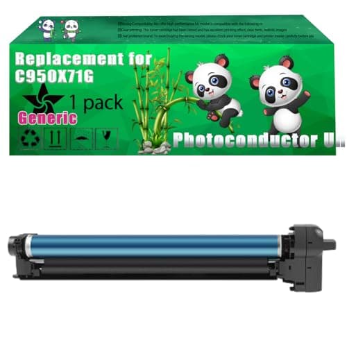 Image of Replacement C950X71G Photoconductor Unit Compatible for Lexmark C950de X950de X952de X954de Printers, Up to 80000 Pages, Vivid Colors, Contains Chip (1 Pack Black)