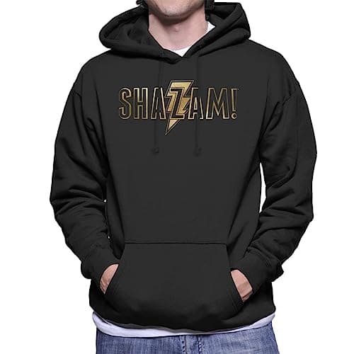 Image of All+Every Shazam Gold Outline Logo Men's Hooded Sweatshirt